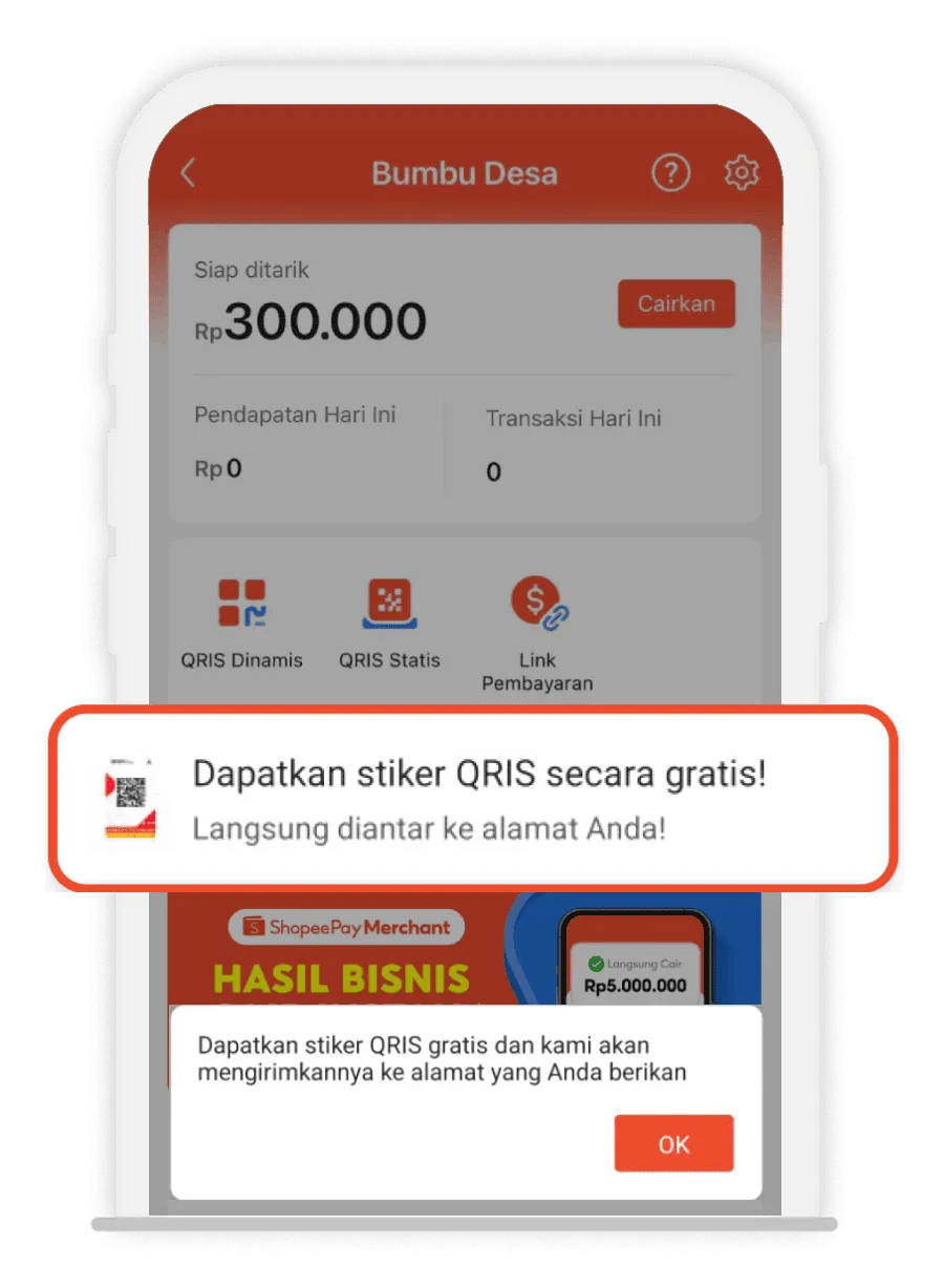 Gratis Stiker QRIS