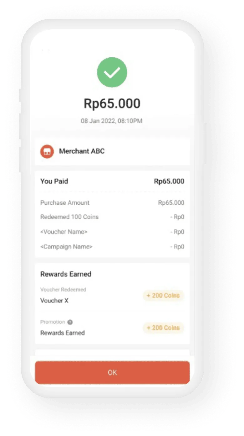 Pembayaran berhasil