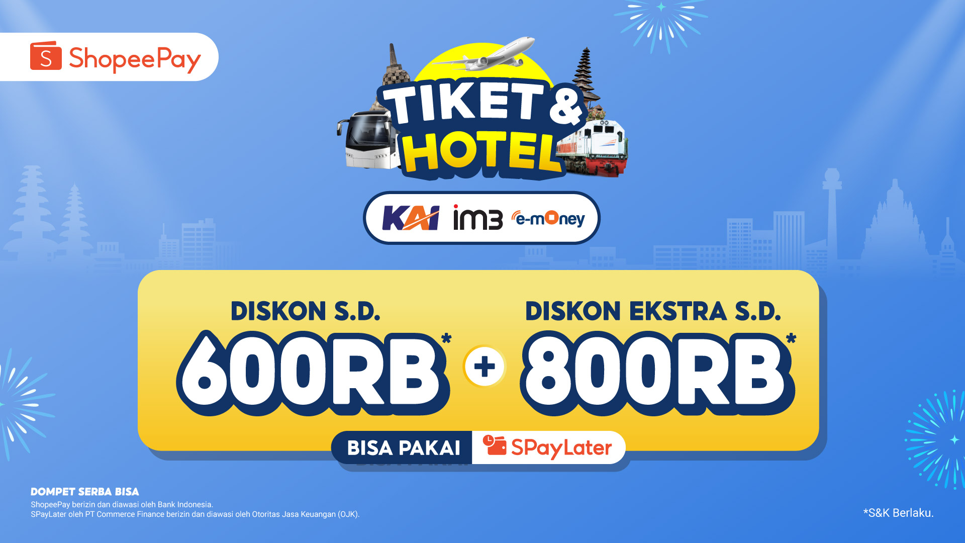 Rencanakan Perjalanan Lebih Praktis dengan Aplikasi ShopeePay: Pesan Tiket Transportasi, Hotel & Top Up E-Money dalam Satu Aplikasi