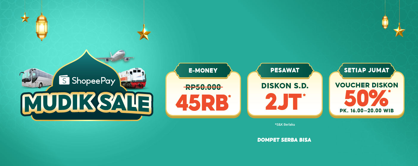 Rencanakan Perjalanan Lebih Praktis dengan Aplikasi ShopeePay: Pesan Tiket Transportasi, Hotel & Top Up E-Money dalam Satu Aplikasi