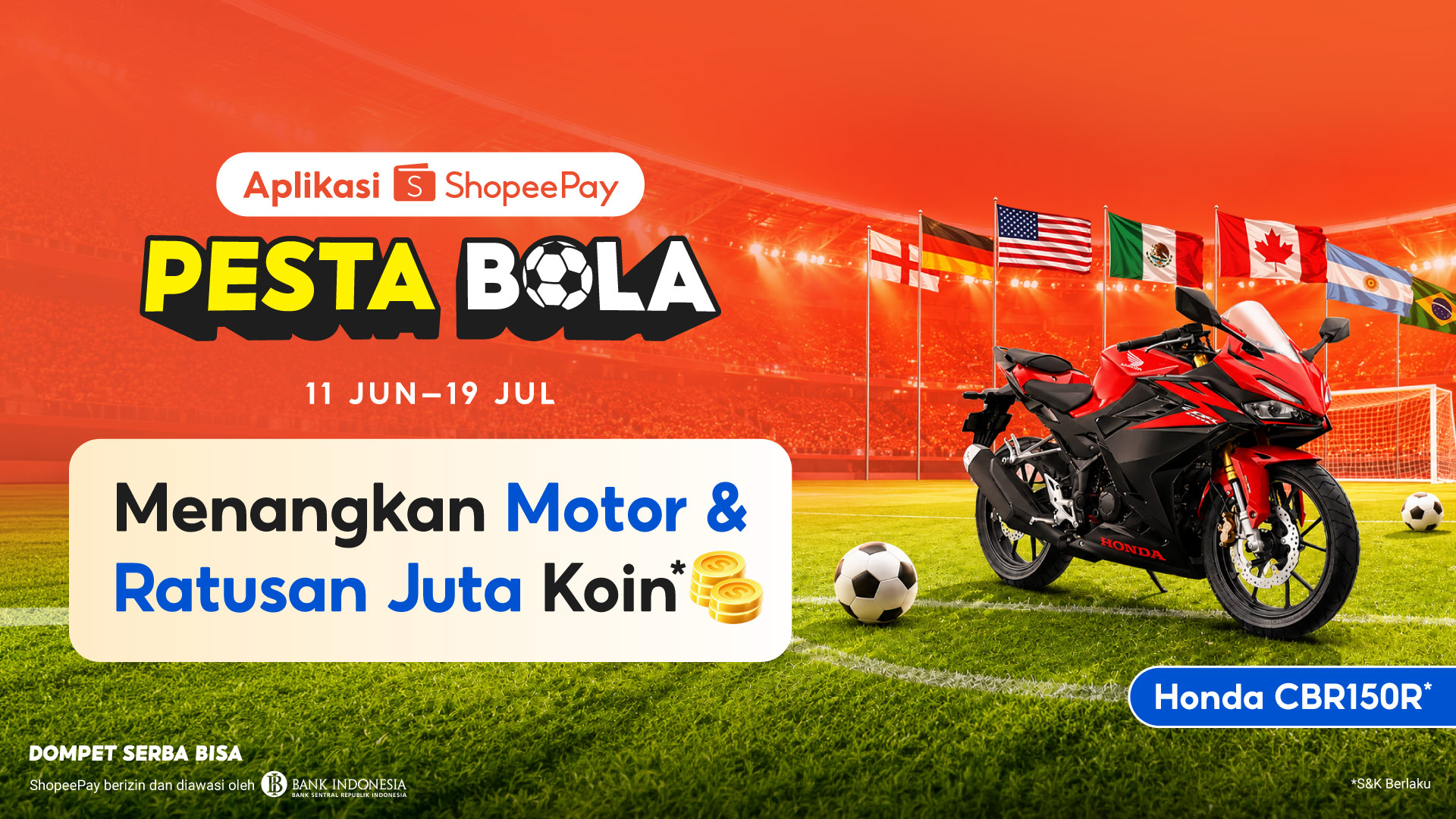 Nonton Bola Makin Seru! Dukung Tim Favorit dan Ikut Pesta Bola di Aplikasi ShopeePay