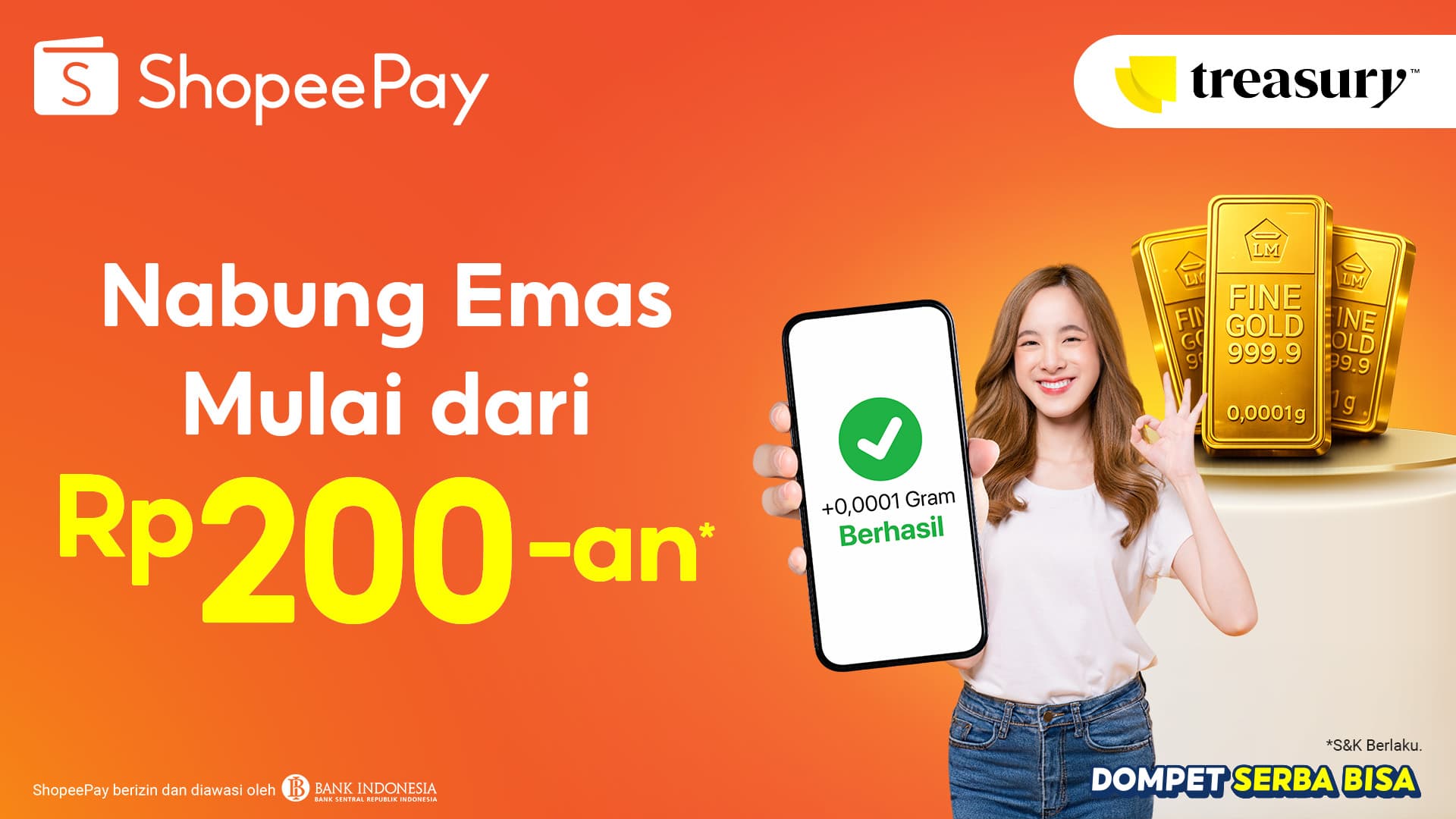 Tabungan Emas ShopeePay: Cara Beli, Jual, dan Nabung Emas Mulai Rp200