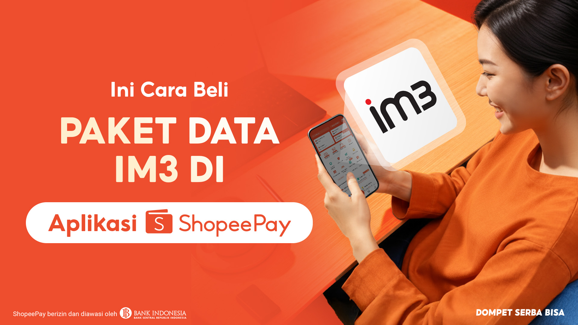 Ini Cara Beli Paket Data IM3 di Aplikasi ShopeePay