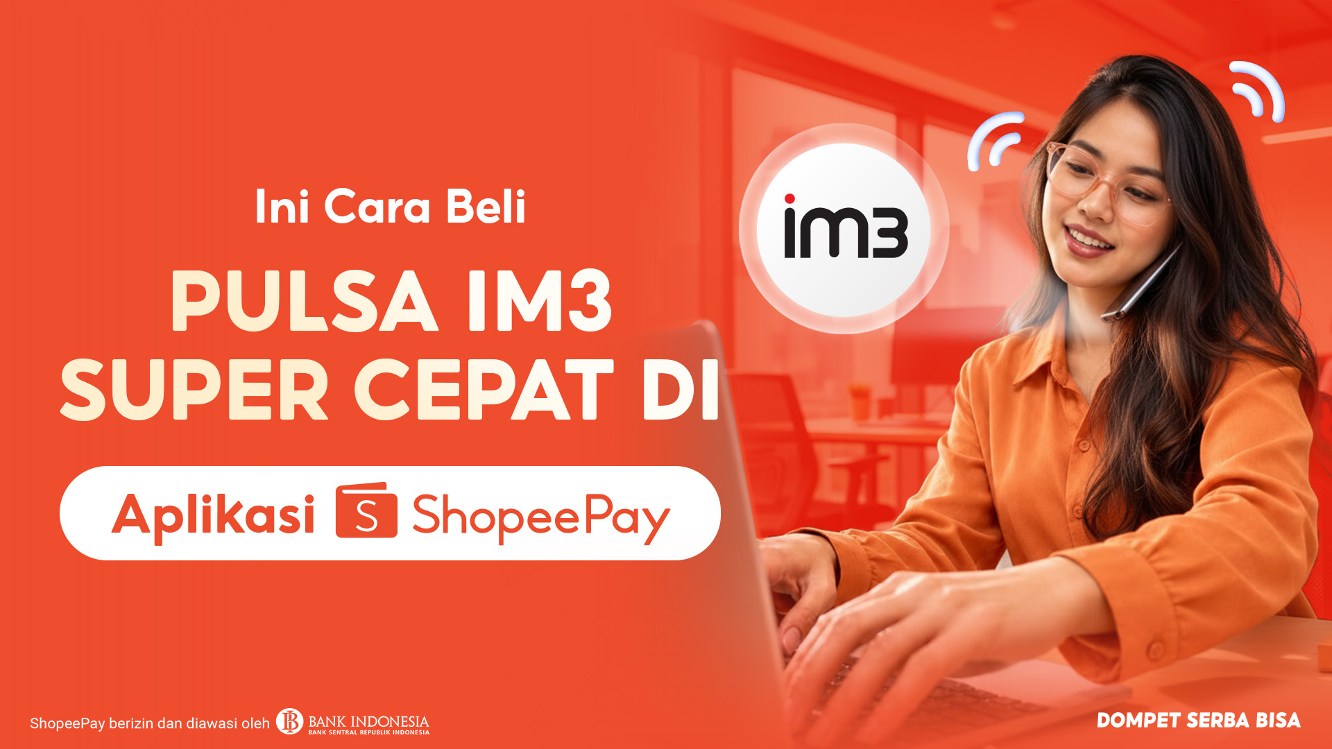 Ini Cara Beli Pulsa IM3 Super Cepat di Aplikasi ShopeePay