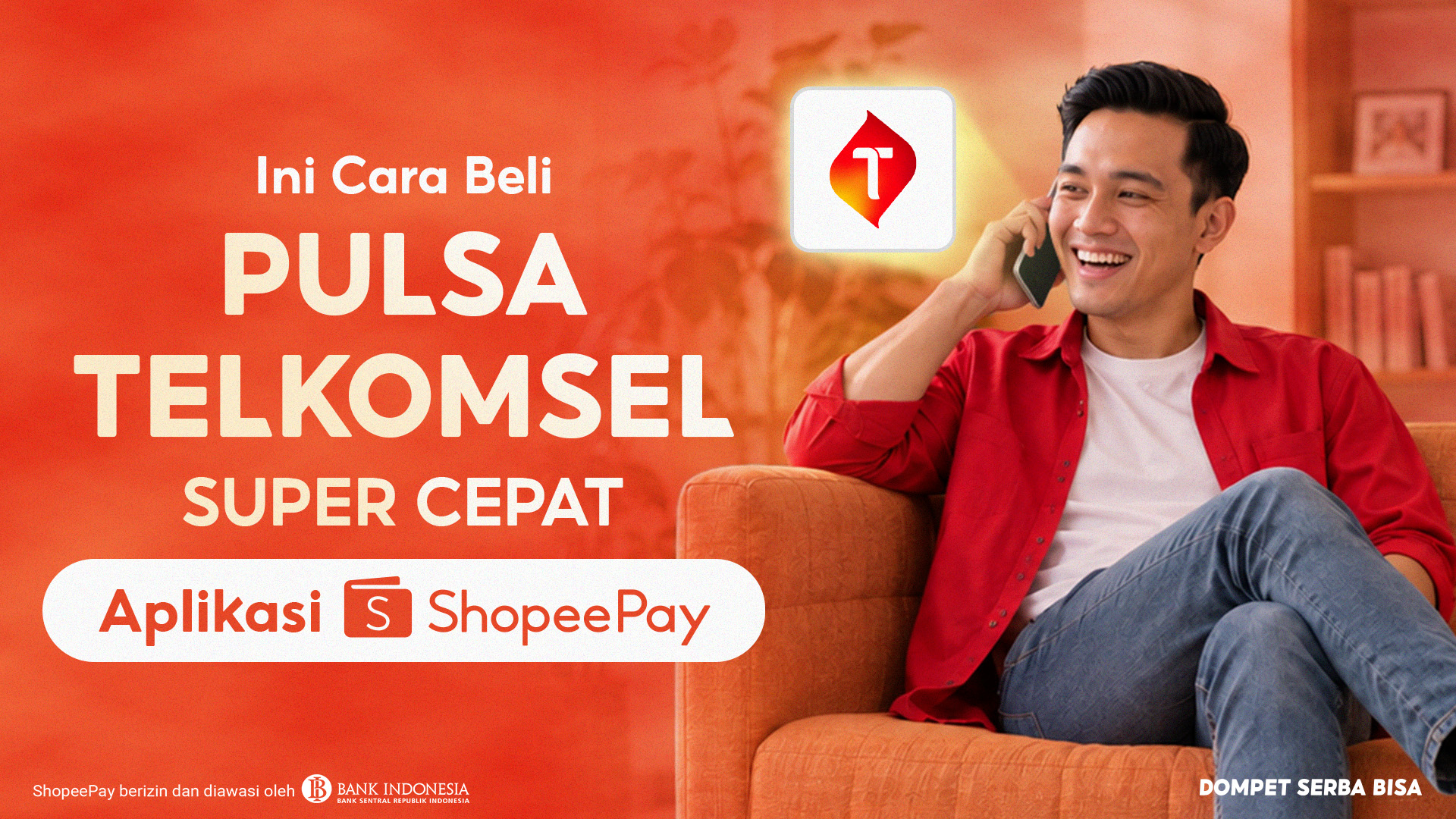 Ini Cara Beli Pulsa Telkomsel Super Cepat di Aplikasi ShopeePay